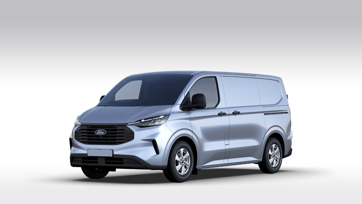 Ford Transit Custom Trend licht blauw schuinvoorkant modelfoto