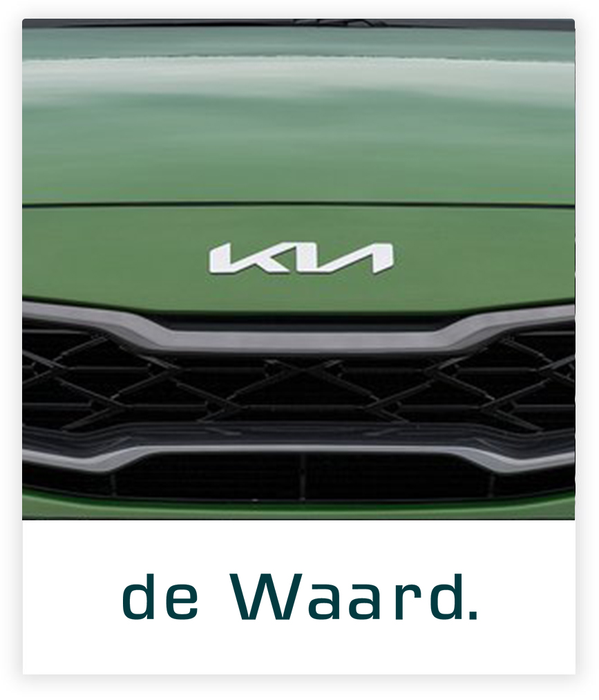 De Waard Kia grille groen kia logo