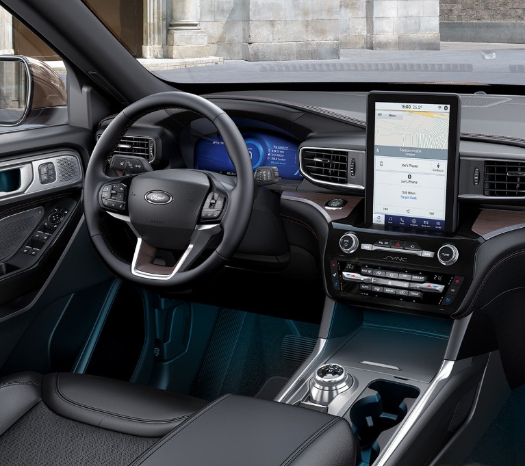 Ford Explorer interieur stuur en dashboard
