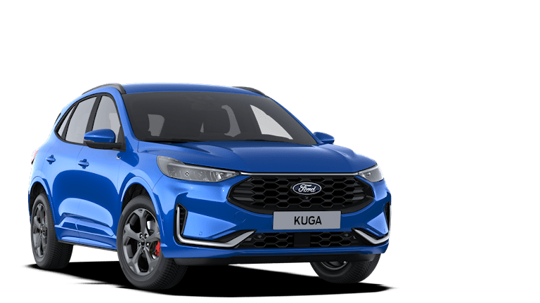 Nieuwe Ford Kuga Modelfoto Schuinvoorkant Blauw